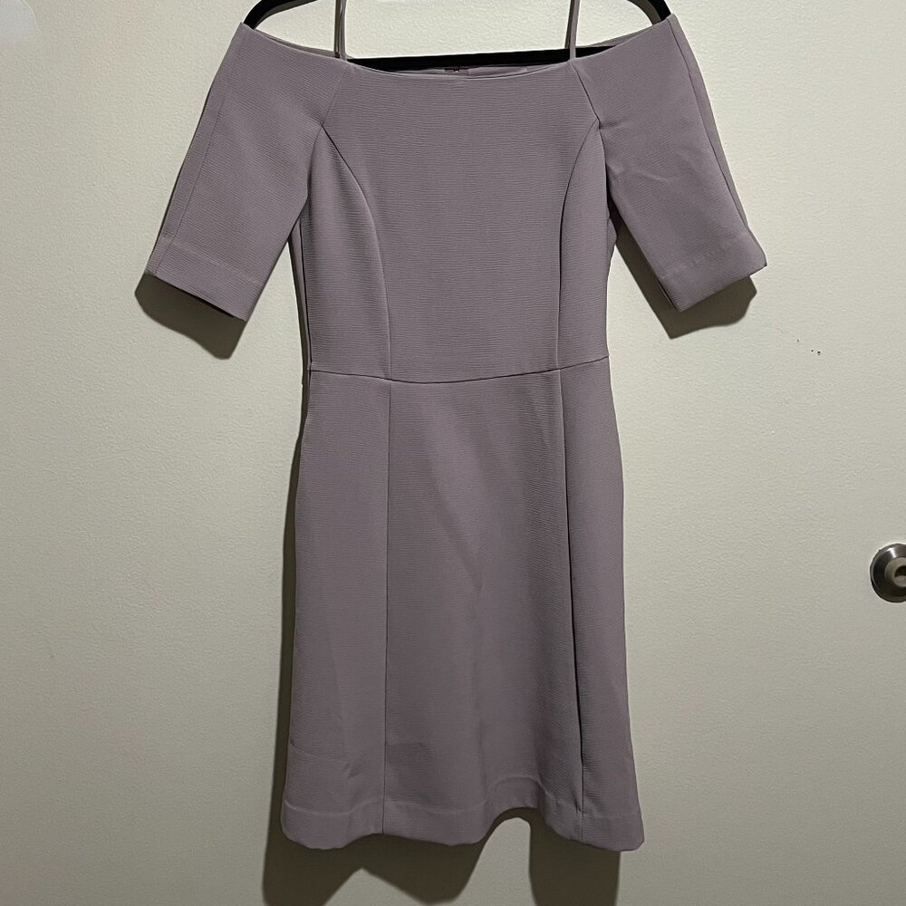 H&M Beige Dress - Off the Shoulder